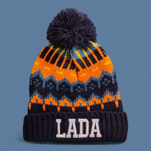 BÉLELT LADA sapka, klasszik kék - sárga